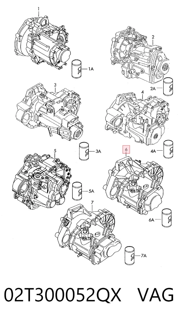 Caja de cambios 02T300052QX VAG
