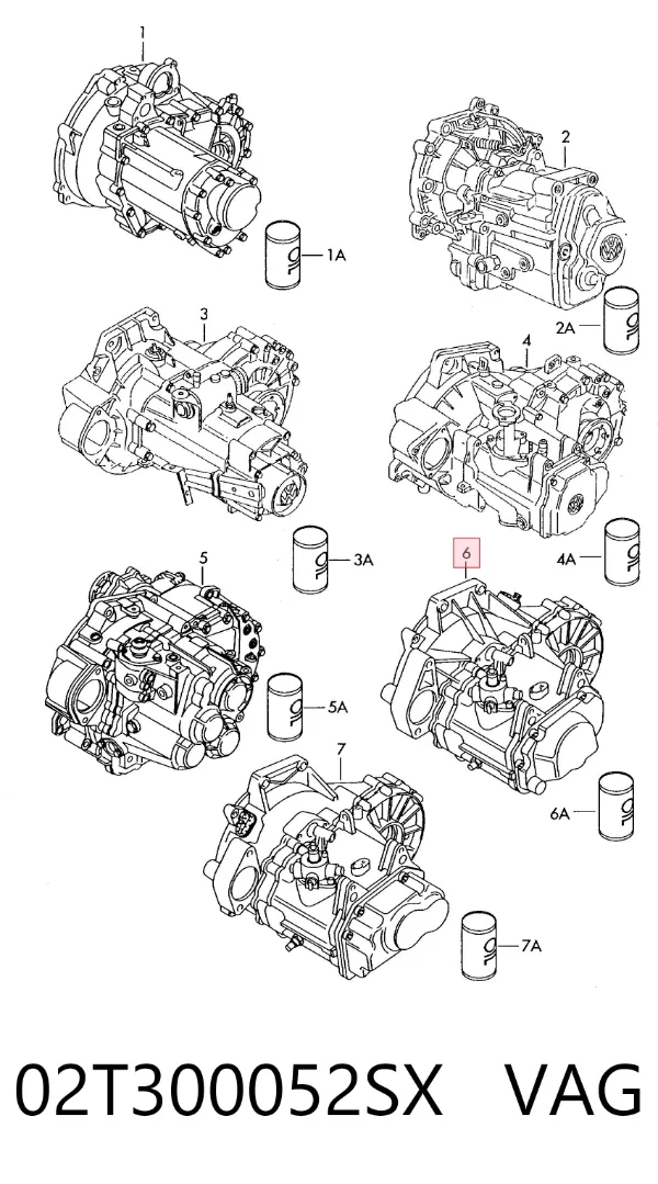 Caja de cambios 02T300052SX VAG