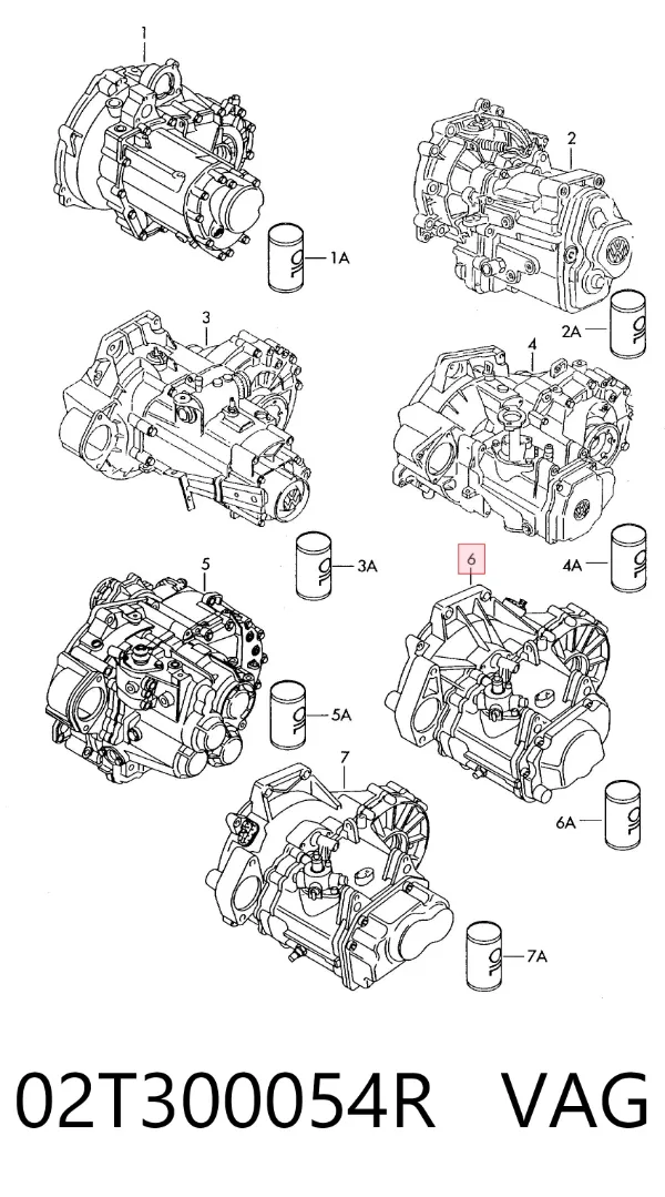 Caja de cambios 02T300054R VAG