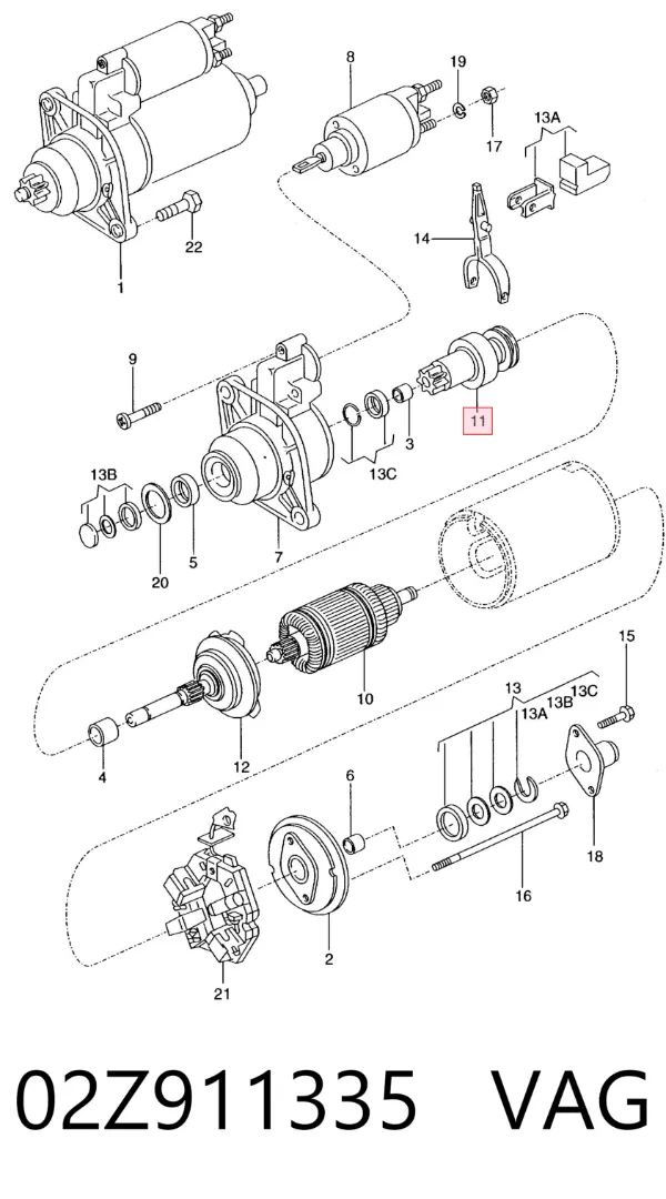 Bendix 02Z911335 VAG