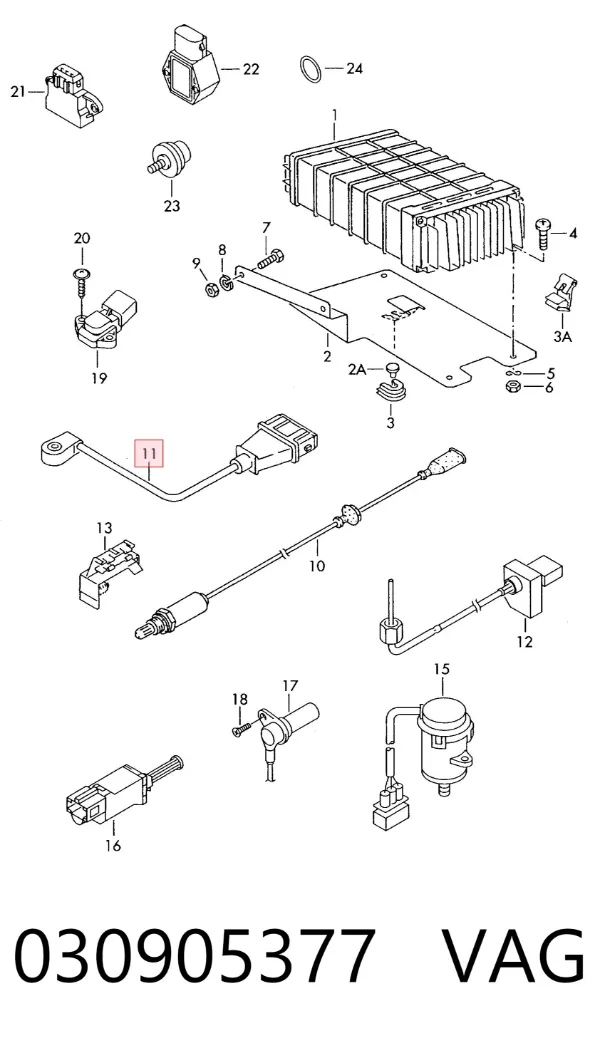 Sensor de detonacion 030905377 VAG
