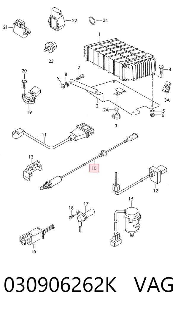 Sensor de oxígeno previo al catalizador 030906262K VAG