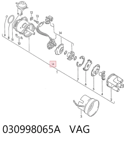 Sensor de detección de fallos de encendido VAG 030998065A