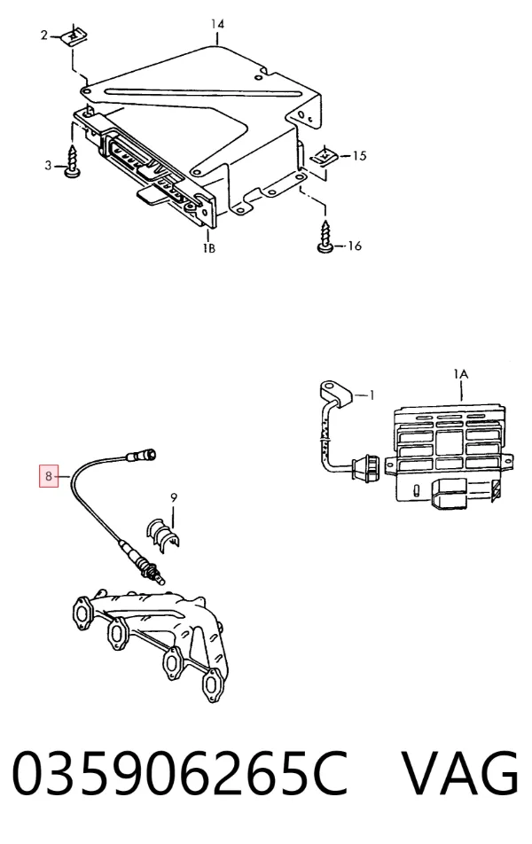 Sonda lambda 035906265C VAG