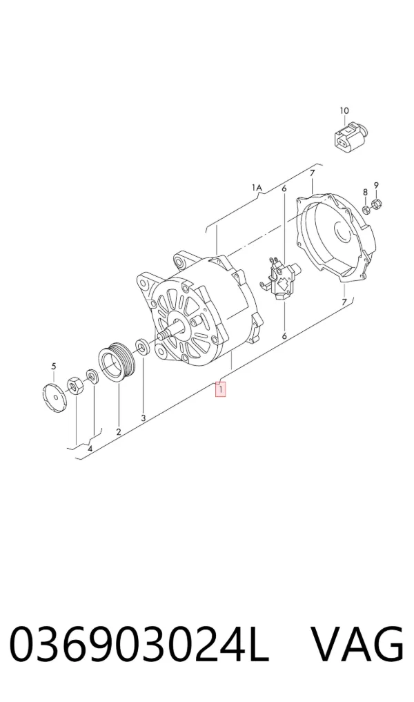 Alternador 036903024L VAG