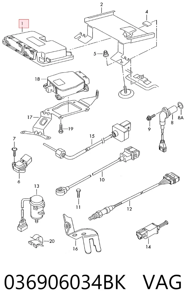 ECU 036906034BK VAG