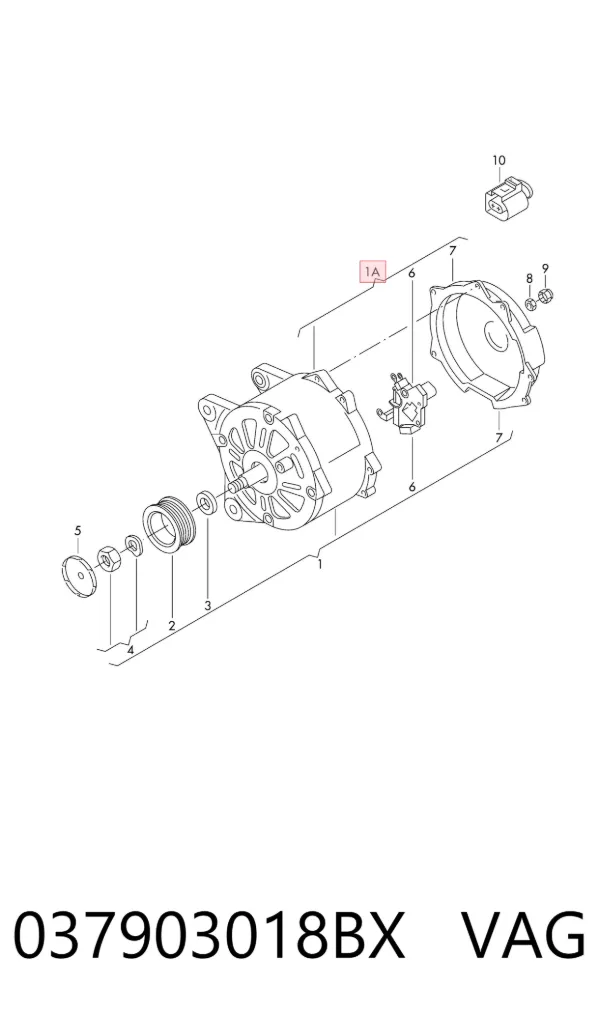 Alternador 037903018BX VAG