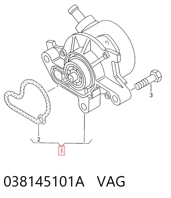 Bomba de vacío 038145101A VAG