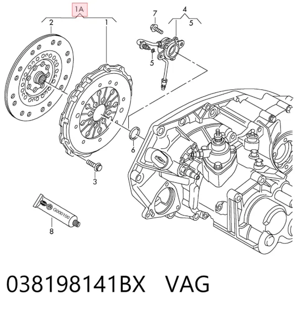 Embrague 038198141BX VAG