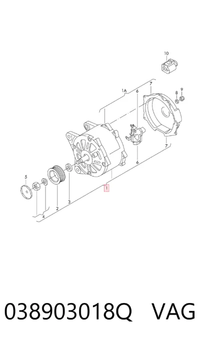 Alternador VAG 038903018Q