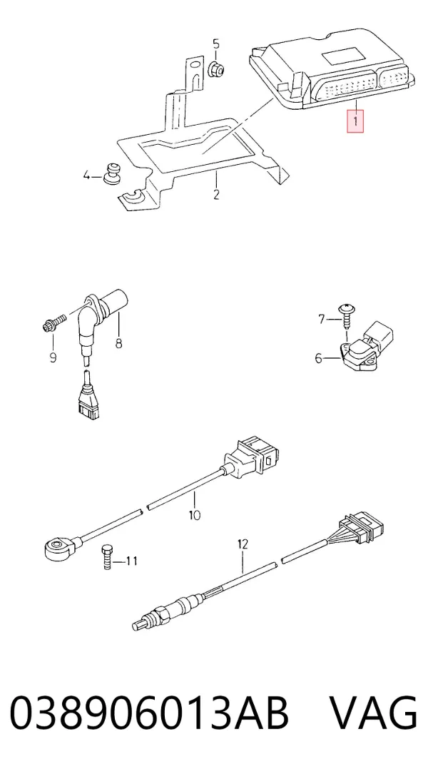 ECU 038906013AB VAG