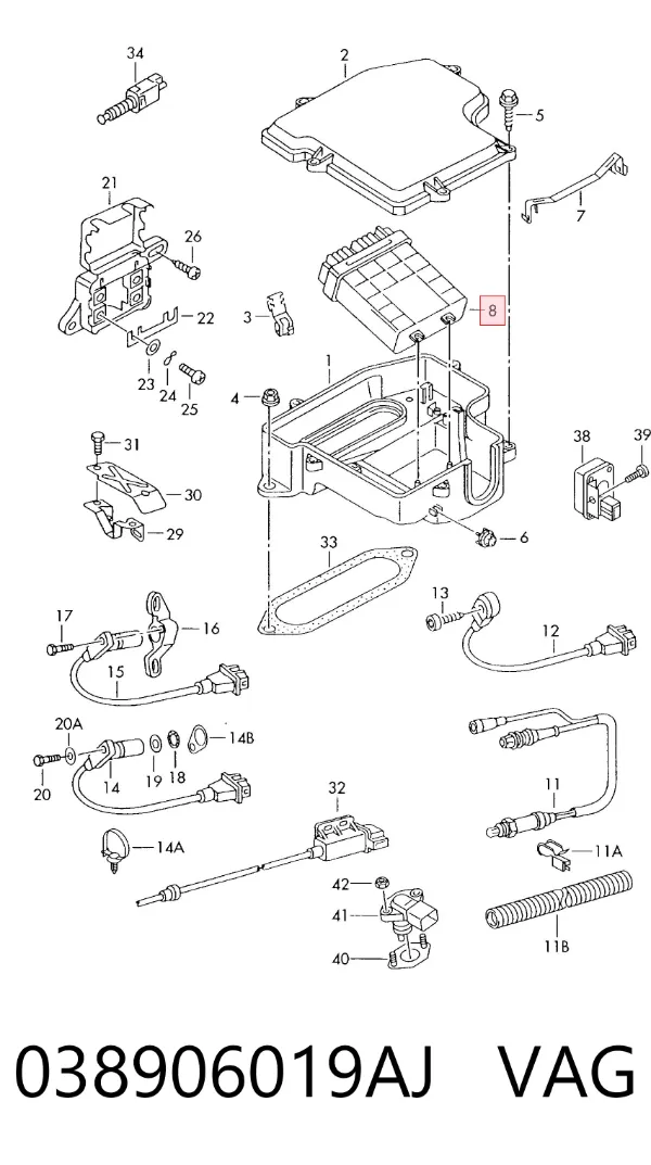 ECU 038906019AJ VAG
