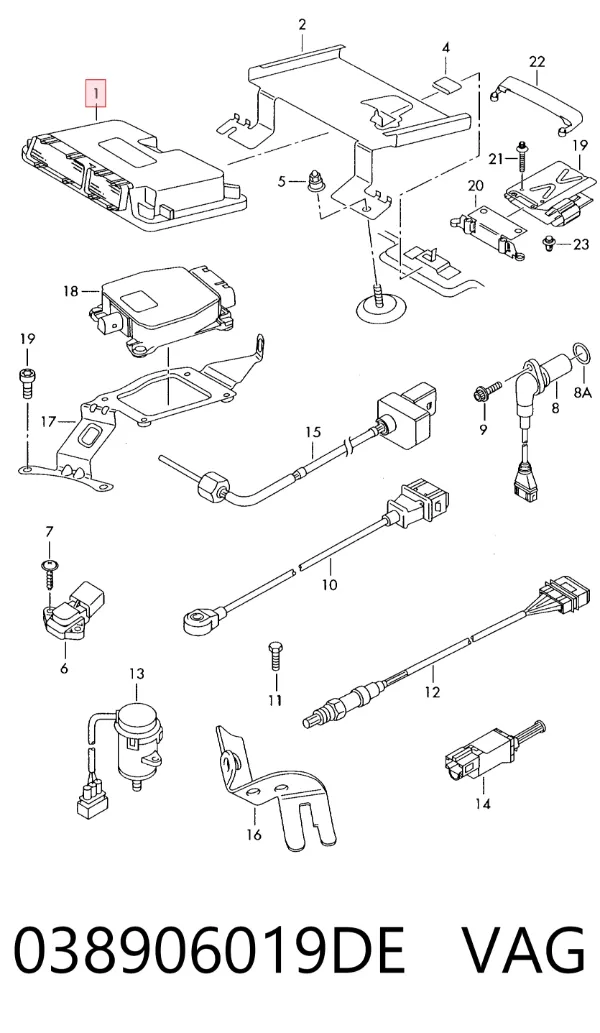 ECU 038906019DE VAG