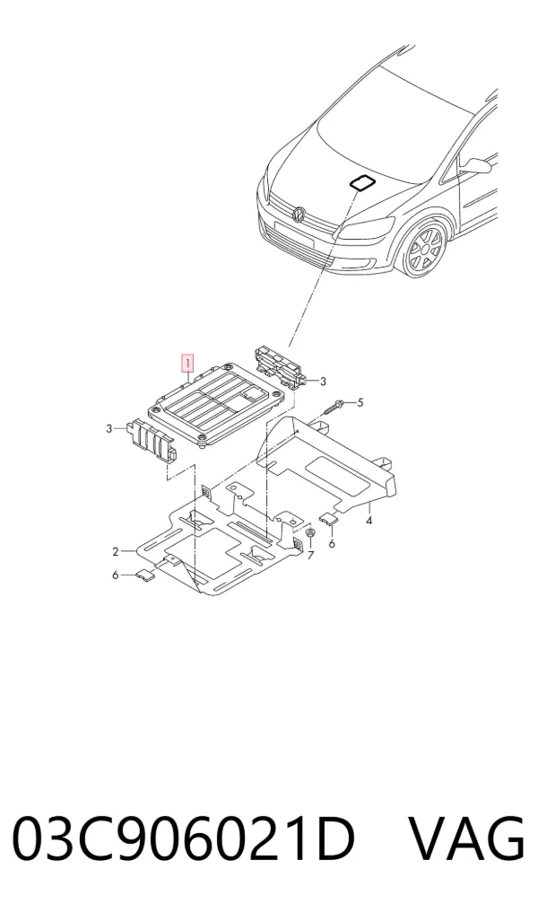 ECU 03C906021D VAG