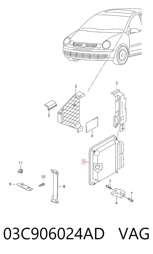 ECU 03C906024AD VAG