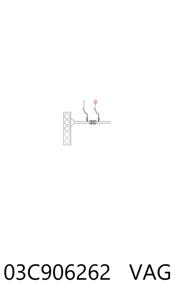 Sonda lambda de oxígeno posterior al catalizador 03C906262 VAG