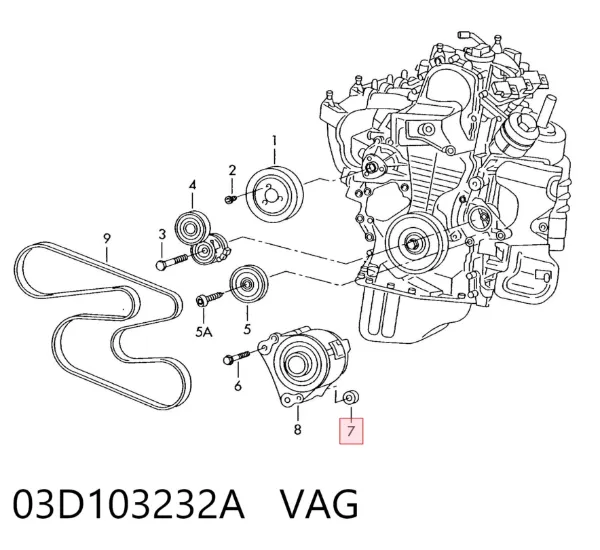  03D103232A VAG