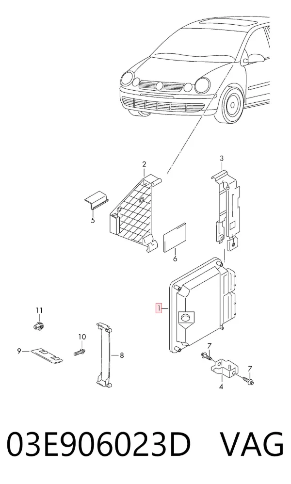 ECU 03E906023D VAG