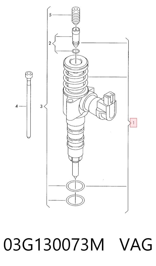 Inyector 03G130073M VAG