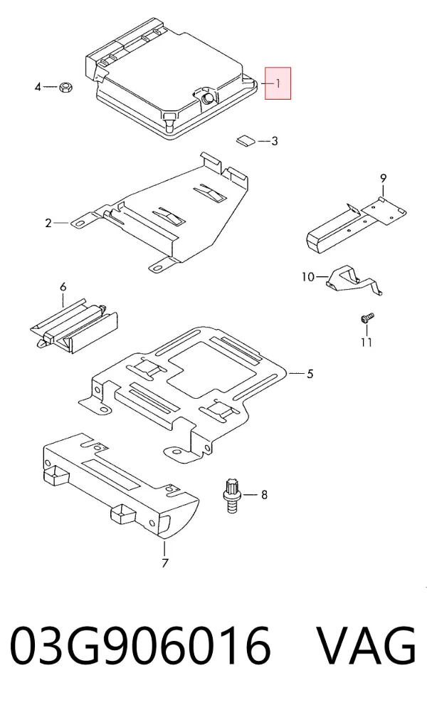ECU 03G906016 VAG