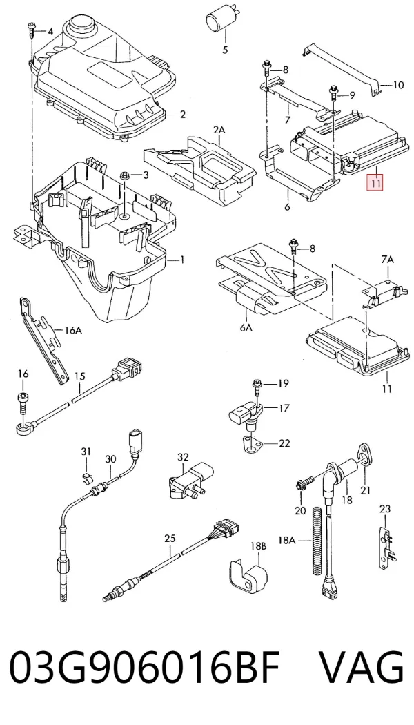 ECU 03G906016BF VAG