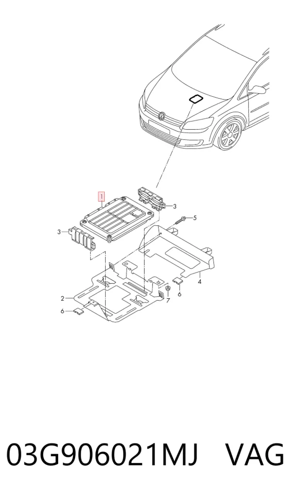 ECU 03G906021MJ VAG