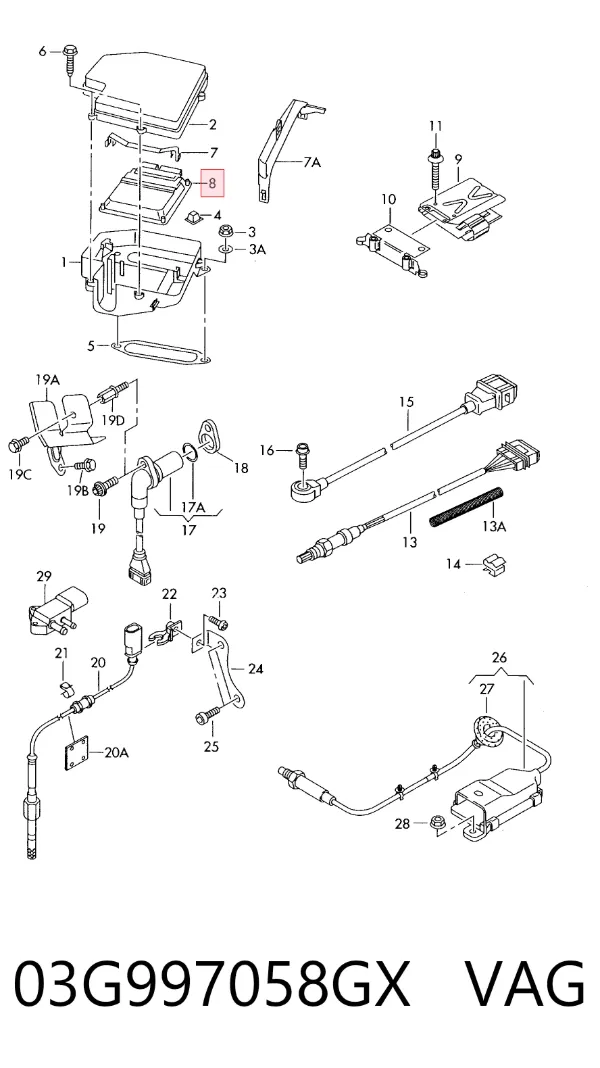 ECU 03G997058GX VAG