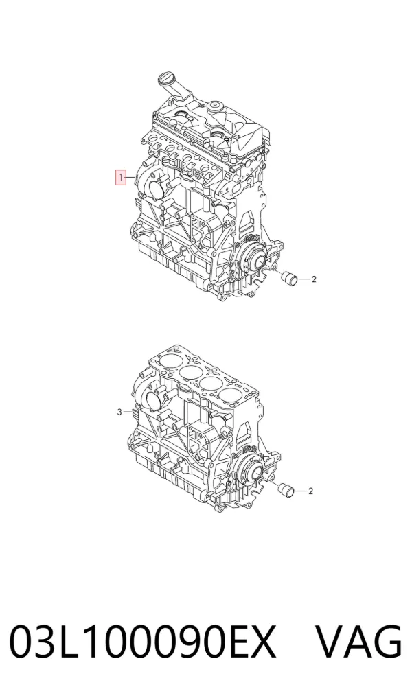 Motor completo 03L100090EX VAG