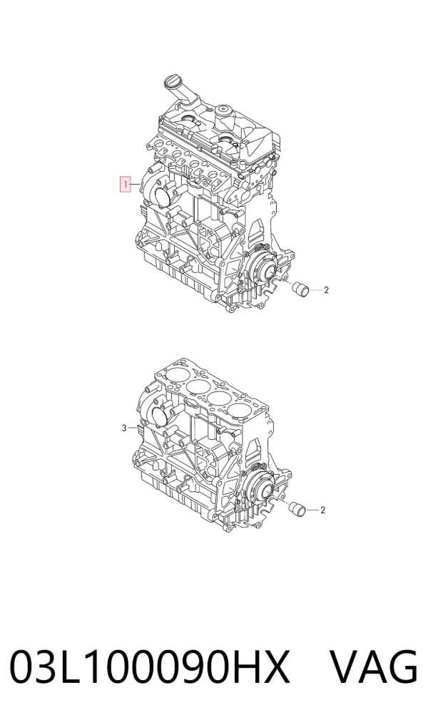 Motor completo 03L100090HX VAG