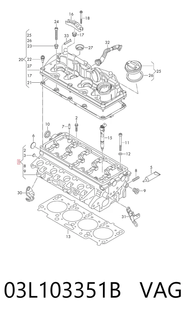 Culata 03L103351B VAG