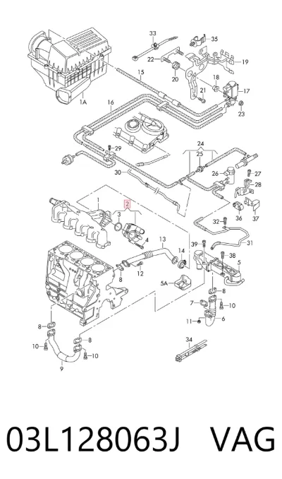 Cuerpo de aceleración completo VAG 03L128063J