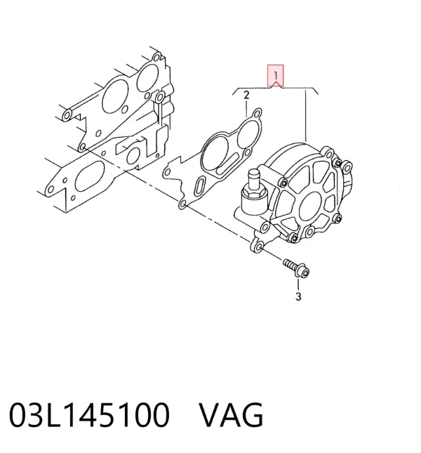 Bomba de vacío 03L145100 VAG