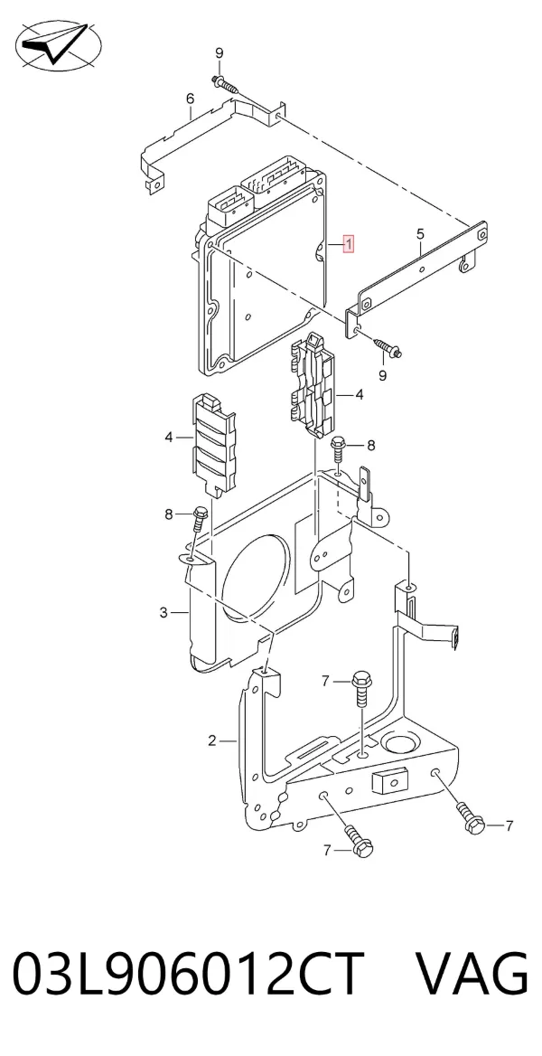 ECU 03L906012CT VAG