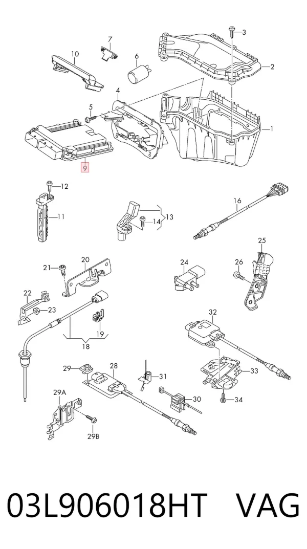 ECU 03L906018HT VAG