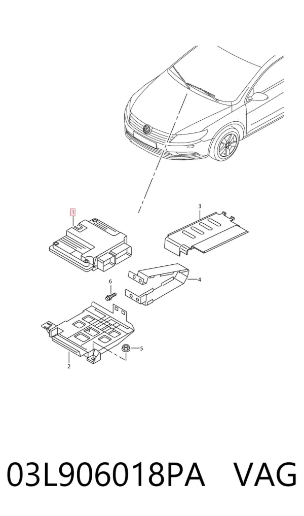 ECU 03L906018PA VAG