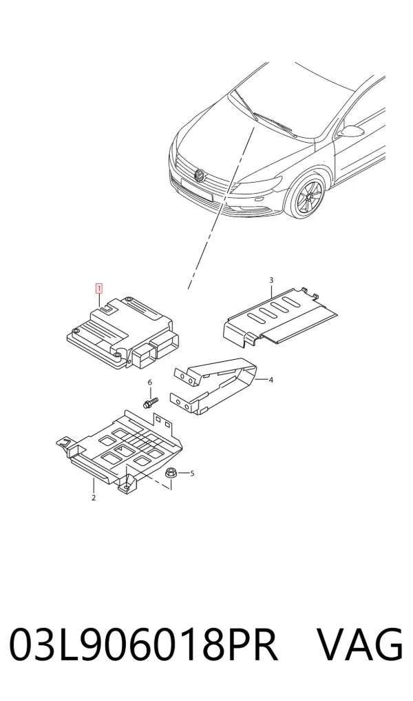 ECU 03L906018PR VAG
