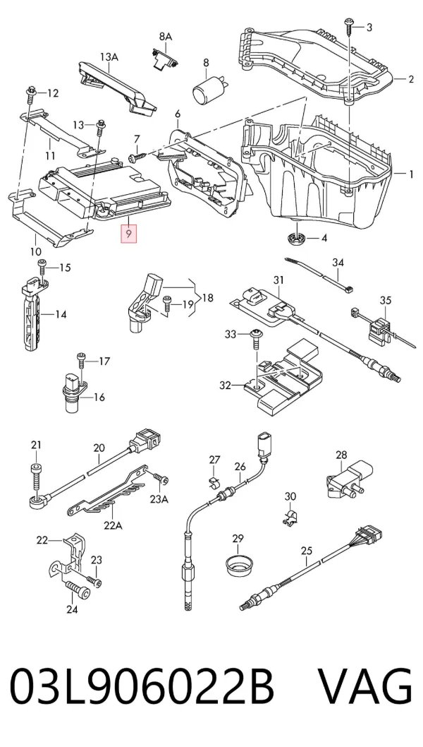 ECU 03L906022B VAG