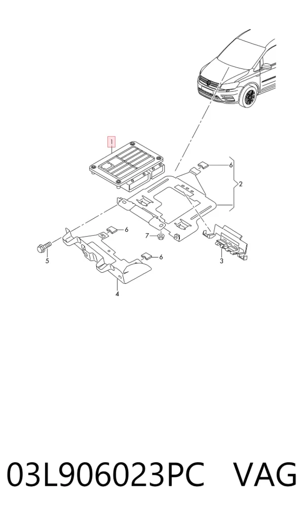 ECU 03L906023PC VAG