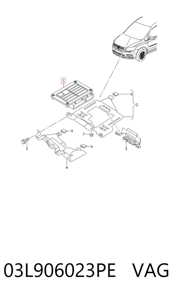 ECU 03L906023PE VAG