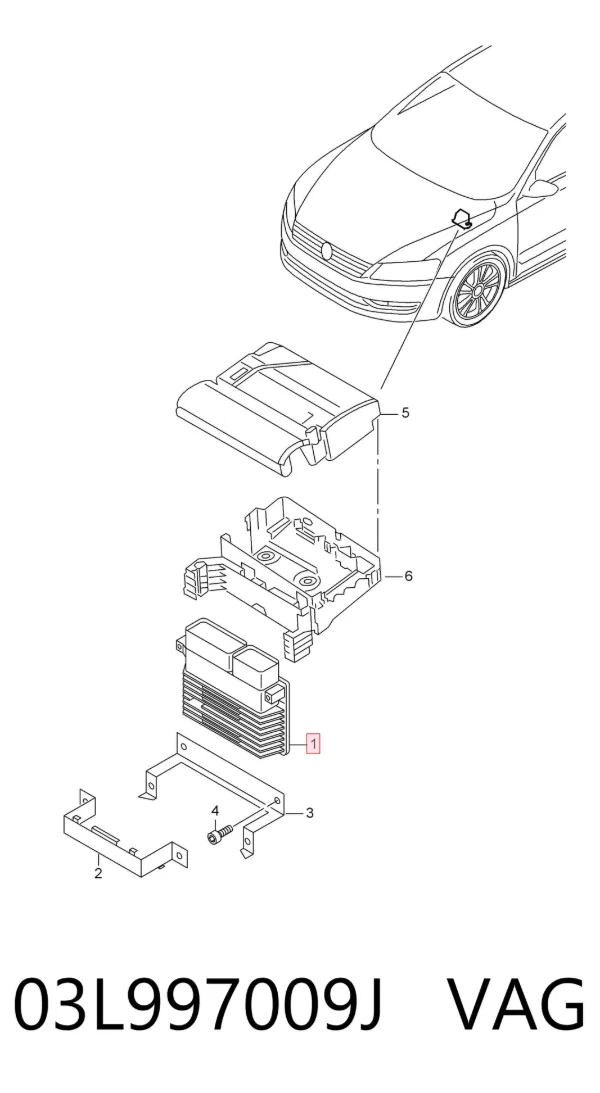 ECU 03L997009J VAG