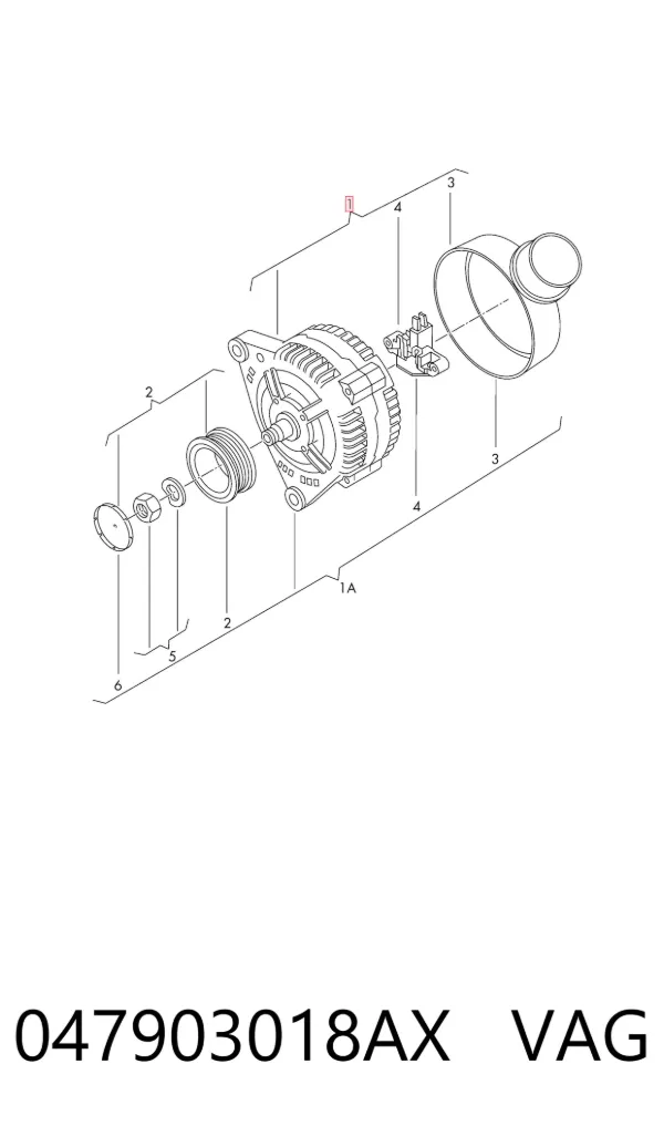Alternador 047903018AX VAG