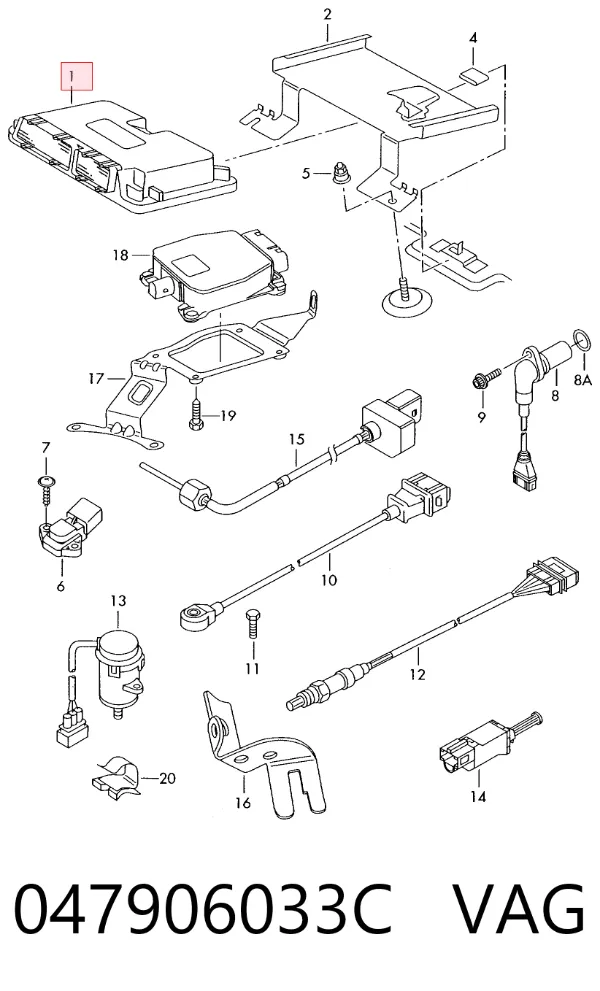 ECU 047906033C VAG