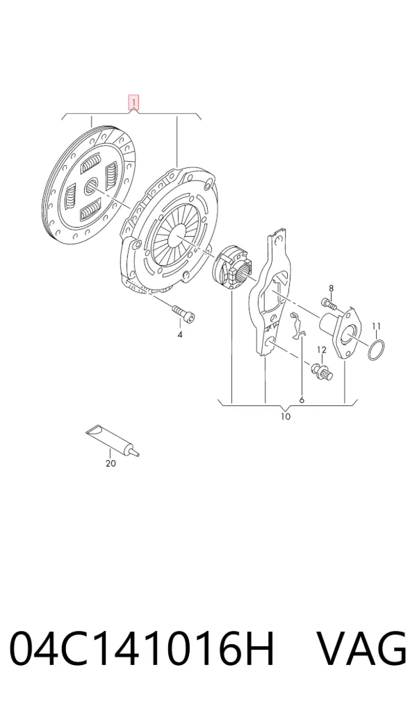 Embrague 04C141016H VAG