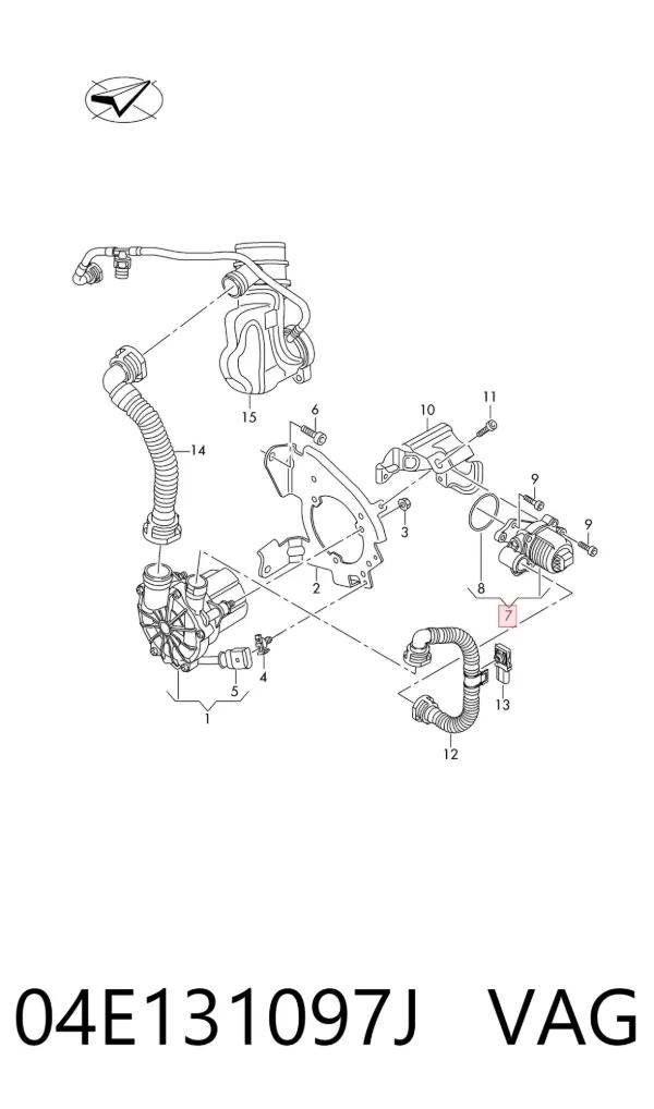 Válvula EGR Volkswagen Jetta VII