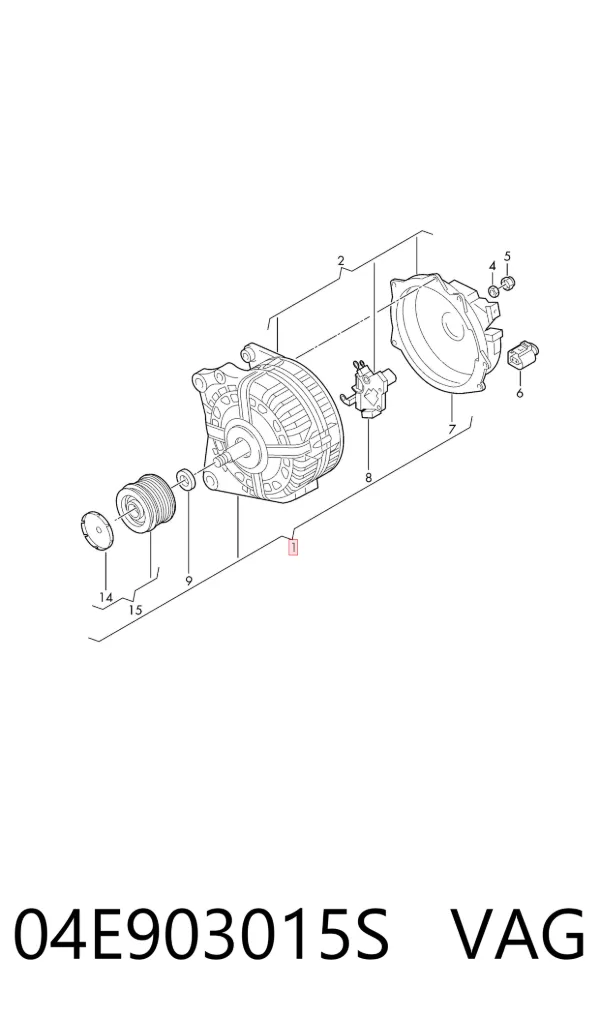 Alternador 04E903015S VAG