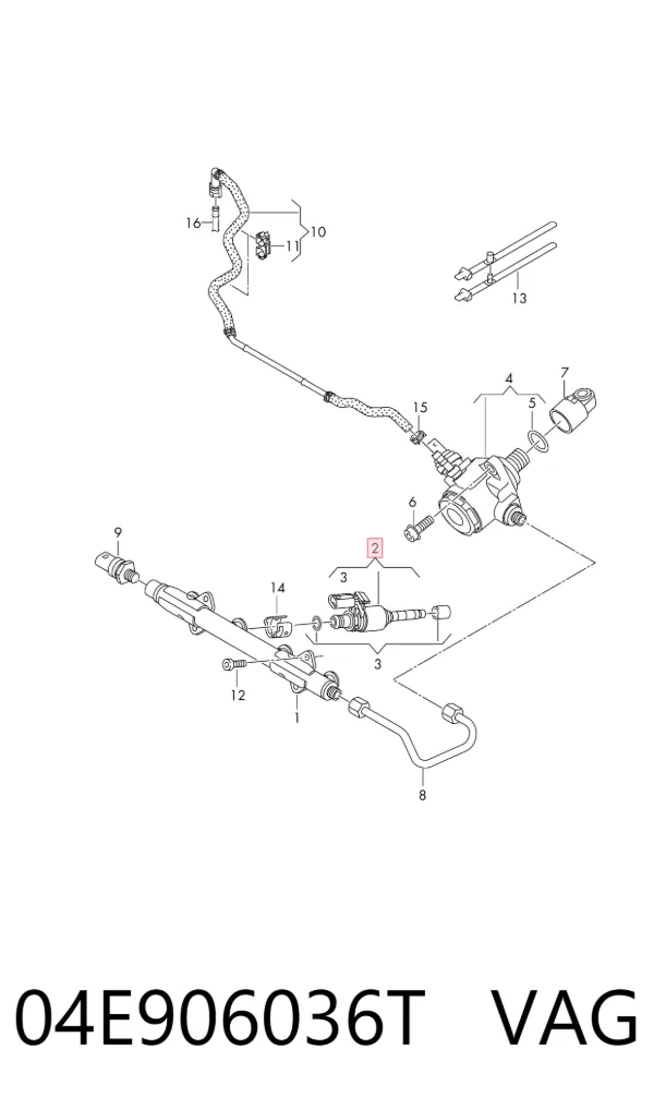 Inyector 04E906036T VAG