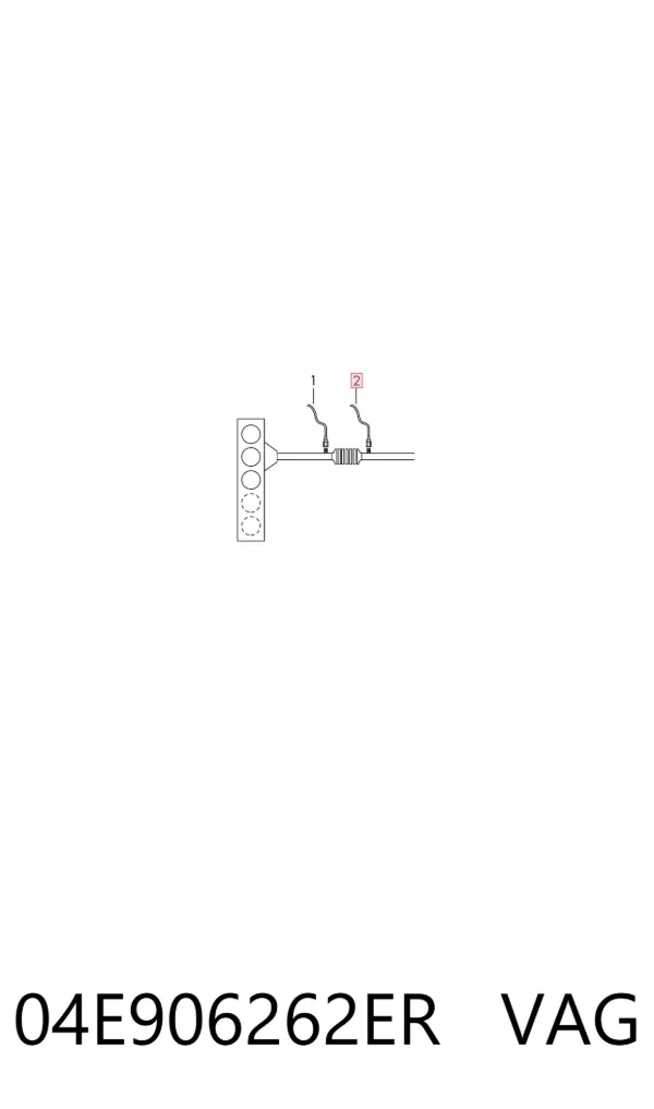 Sonda lambda de oxígeno posterior al catalizador 04E906262ER VAG