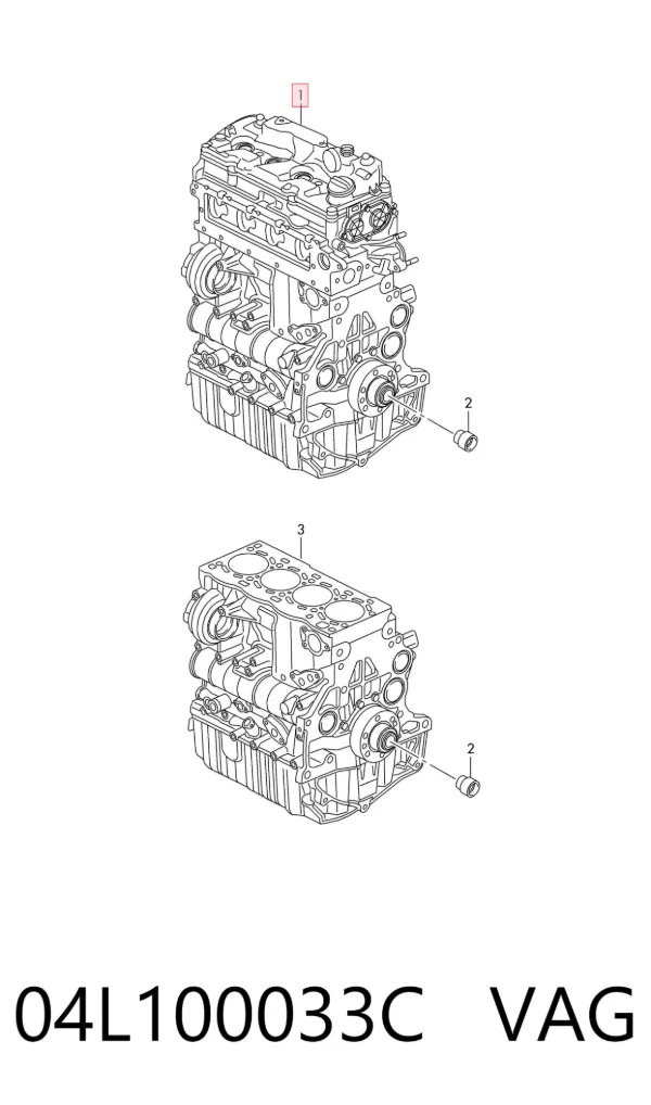 Motor completo 04L100033C VAG