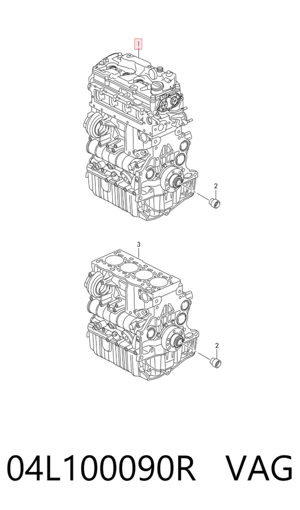 Motor completo 04L100090R VAG