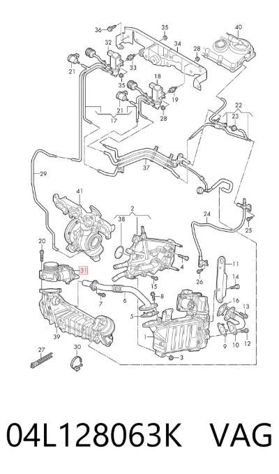 Cuerpo de aceleración completo VAG 04L128063K